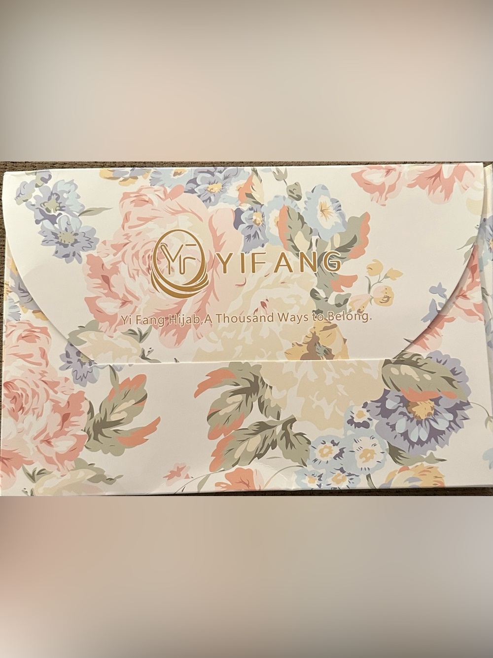 Yifang Floral Hijab Box - Pastel Multi